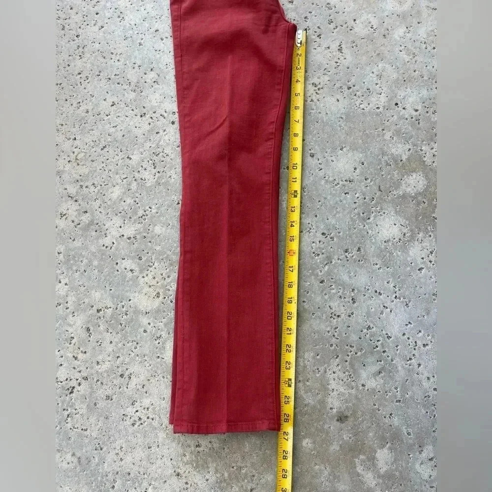 Frame Le High Straight Straight Leg Jeans in Deep Red - Picture 4 of 12